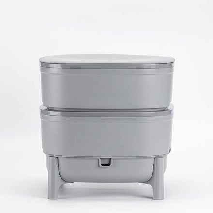 Plastia Compact Grey Worm Farm with Starter Kit + 250g Worms