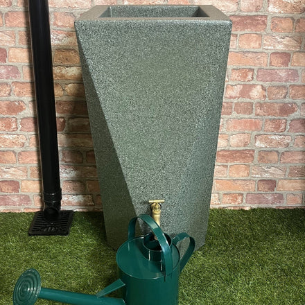 Prestige 100 Litre Manhatten Twist Green Marble Water Butt