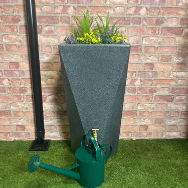 Prestige 100 Litre Manhatten Twist Grey Marble Water Butt