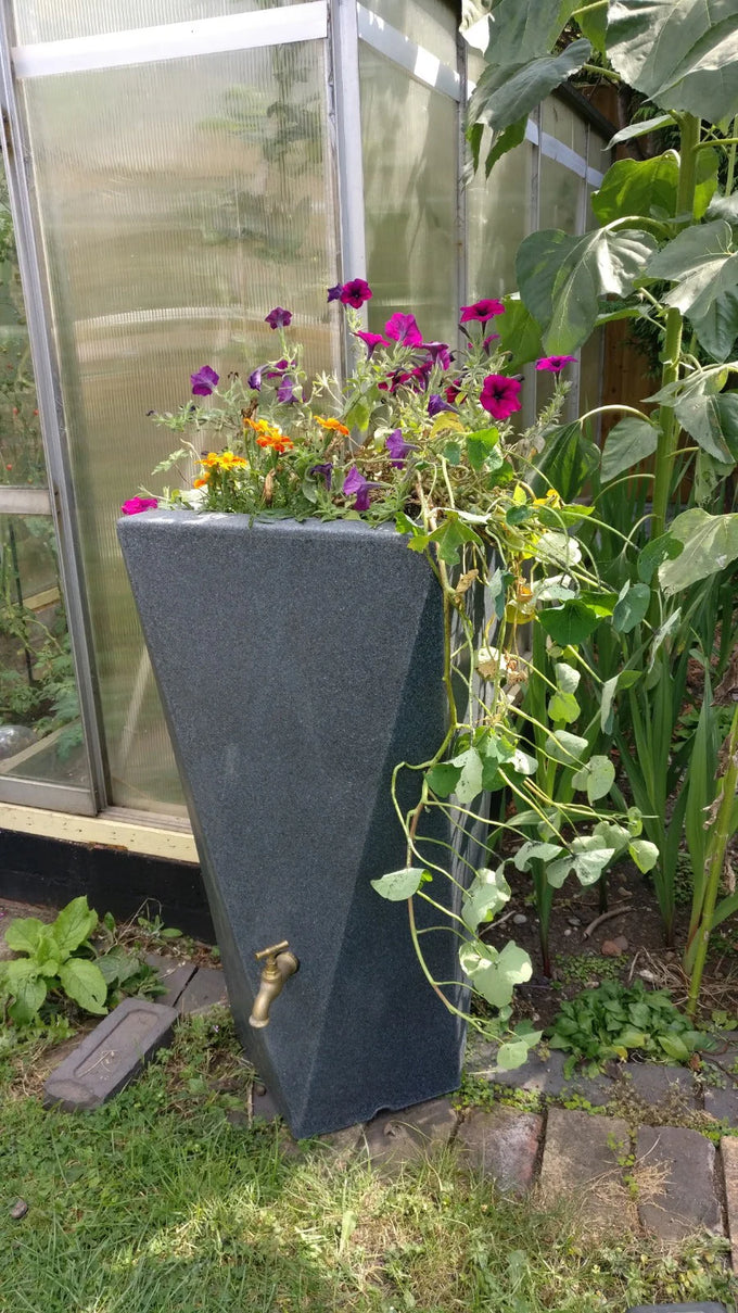 Prestige 100 Litre Manhatten Twist Grey Marble Water Butt