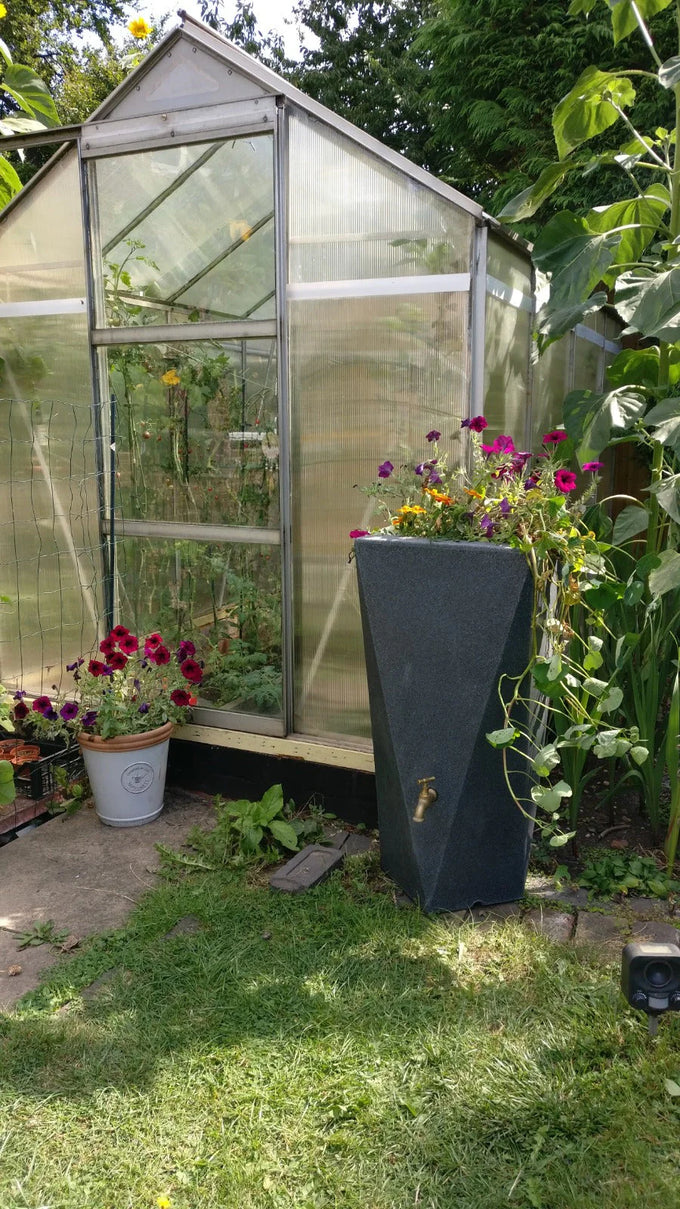 Prestige 100 Litre Manhatten Twist Grey Marble Water Butt