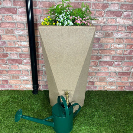 Prestige 100 Litre Manhatten Twist Sandstone Water Butt