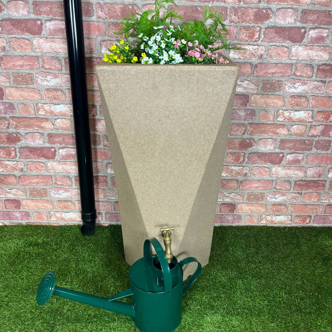 Prestige 100 Litre Manhatten Twist Sandstone Water Butt