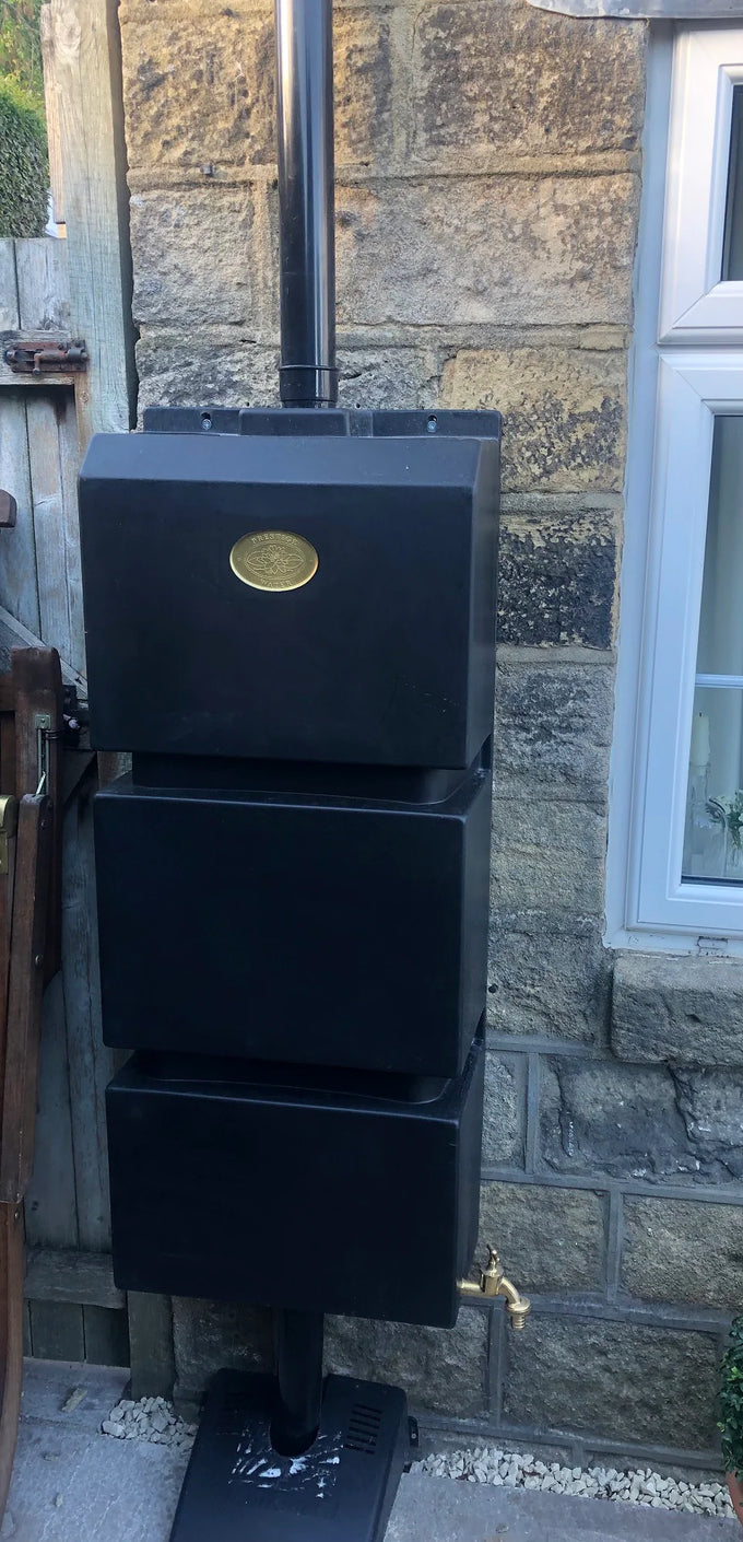 Prestige 100 Litre Black Wall Tank