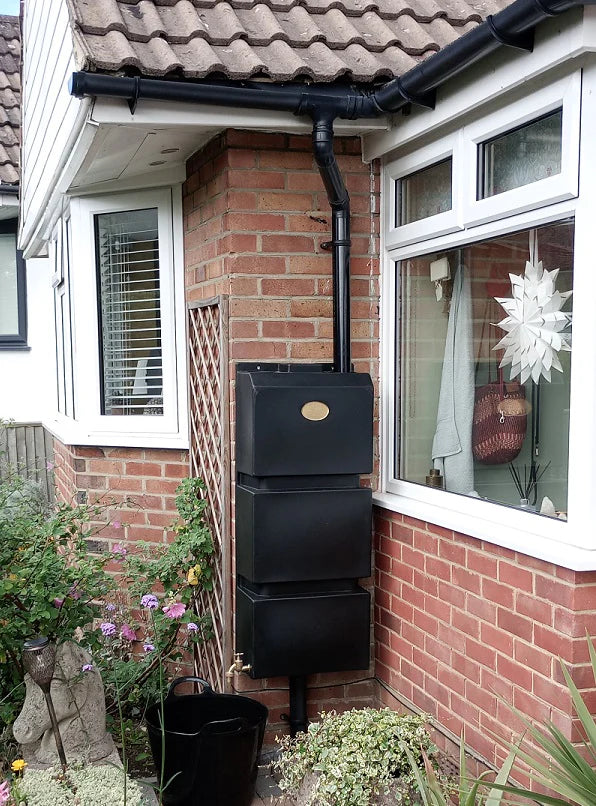 Prestige 100 Litre Black Wall Tank