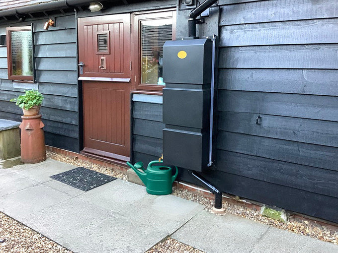 Prestige 100 Litre Black Wall Tank