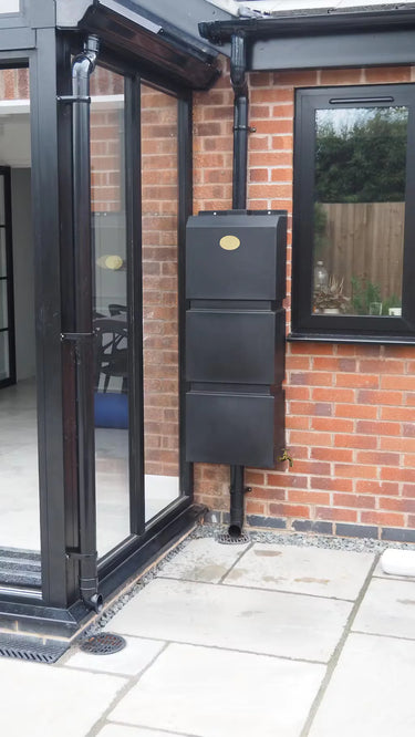 Prestige 100 Litre Black Wall Tank