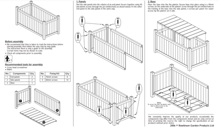 Rowlinson Rectangular Wooden Planter