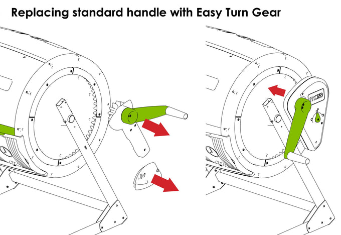 Easy-Turn Gear for Maze 245L Tumbler
