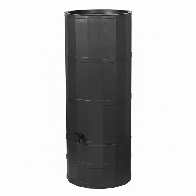 Strata 200 Litre Graphite Aqua Tower Water Butt Kit
