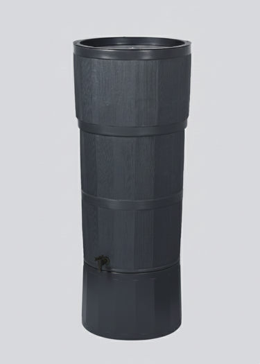 Strata 150 Litre Graphite Oak Effect Water Butt Kit