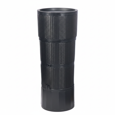 Strata 150 Litre Graphite Rattan Effect Water Butt Kit