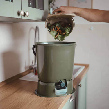 Organko Olive Twin Pack Bokashi Bin with 1kg Bokashi