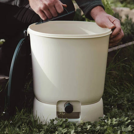 Organko Cream Twin Pack Bokashi Bin with 1kg Bokashi