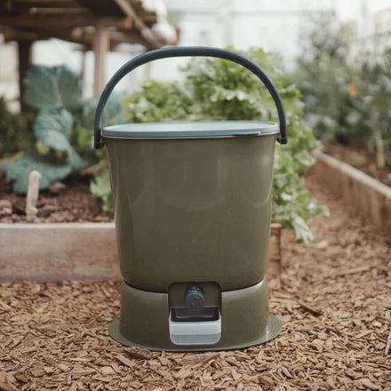 Organko Olive Twin Pack Bokashi Bin with 1kg Bokashi