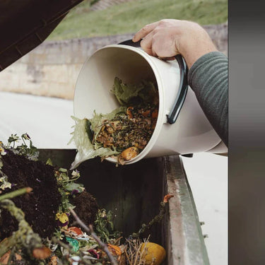 Organko Cream Twin Pack Bokashi Bin with 1kg Bokashi