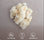 Clump of 100% British sheep wool on a gray background with text and icons.