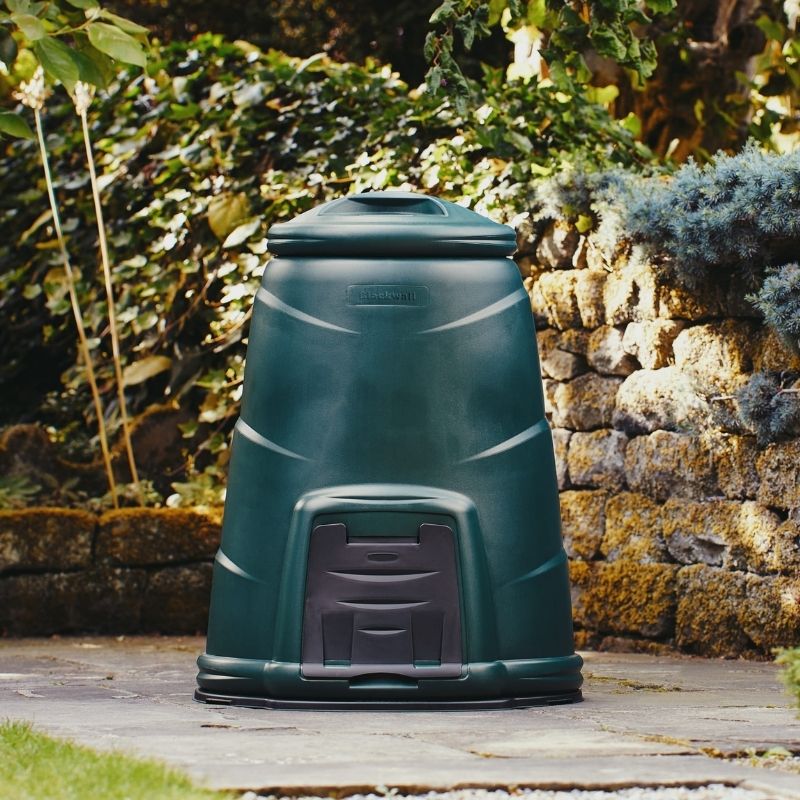Composter Green Blackwall 330 Litre Green Compost Converter with Base