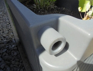 Rain Herb Bed 290 Litre Anthracite Tank with Planter