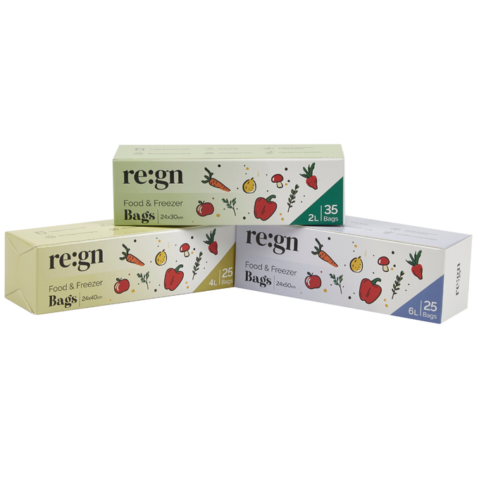 Compostable 2L Food & Freezer Bags - 35 bags