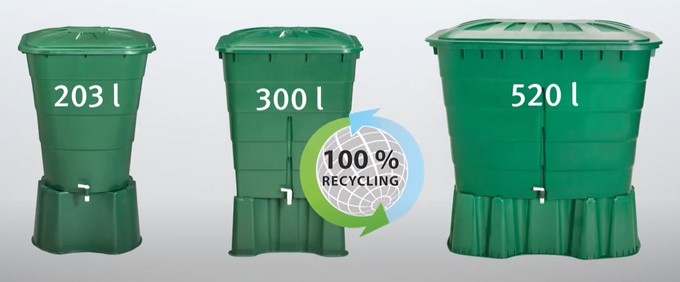 Graf Square 300 litre Water Butt Kit