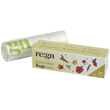 Compostable 4L Food & Freezer Bags - 25 bags