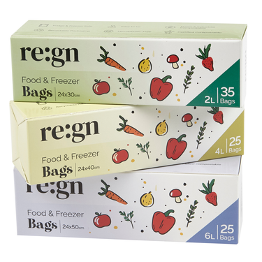Compostable 2L Food & Freezer Bags - 35 bags