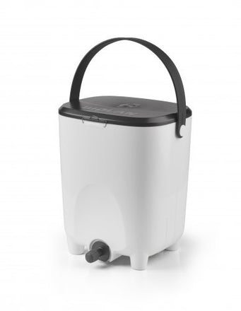 Biolan White Bokashi Bin with 1kg Bokashi