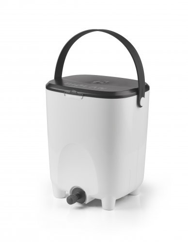 Biolan White Bokashi Bin with 1kg Bokashi