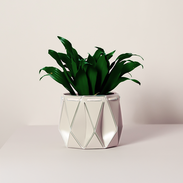 Self-Watering 15cm White POTR Pot