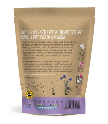 Seedball Wildflower Grab Bag - Butterfly Mix