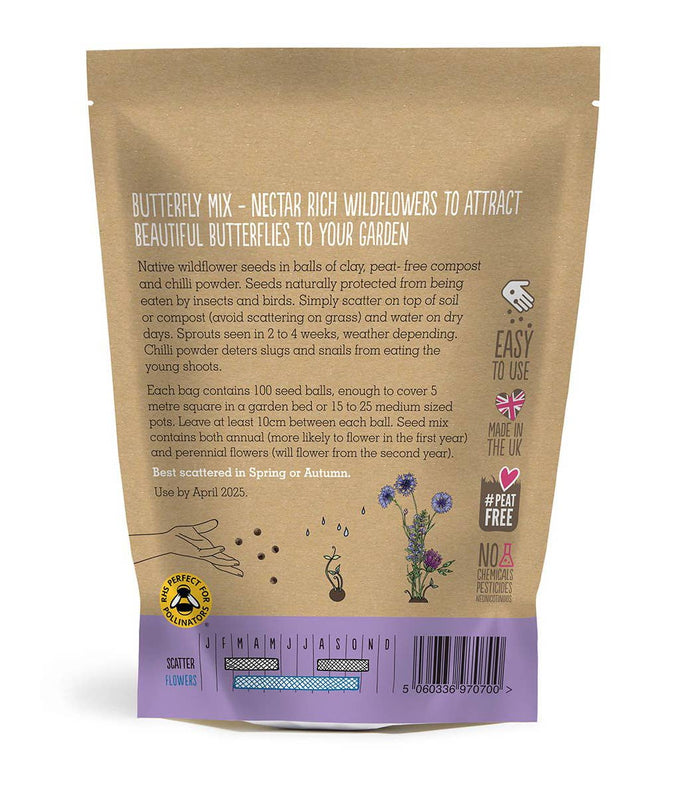 Seedball Wildflower Grab Bag - Butterfly Mix