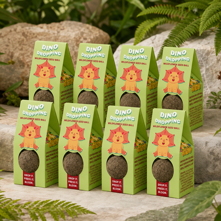 Dino Dropping Wildflower Seed Ball Dinosaur Kids Garden Gift