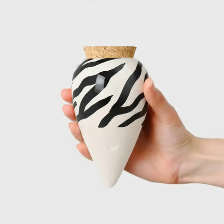 Olla Zebra Ceramic Plant Waterer