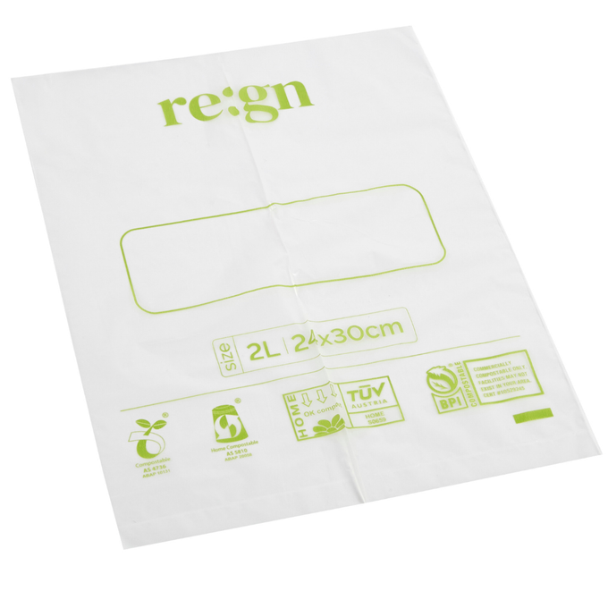 Compostable 2L Food & Freezer Bags - 35 bags