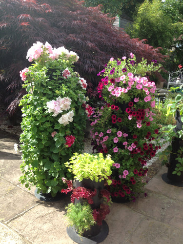 Flower Tower Vertical Floor Standing Planter 3 Pack