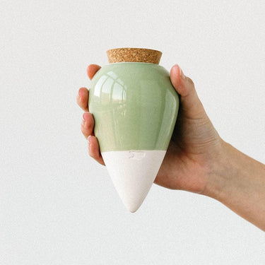 Olla Green Ceramic Plant Waterer