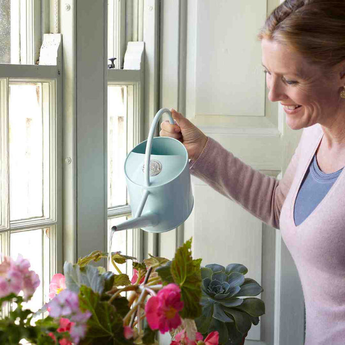 Burgon & Ball - 1.7 Litre Blue Watering Can by Sophie Conran