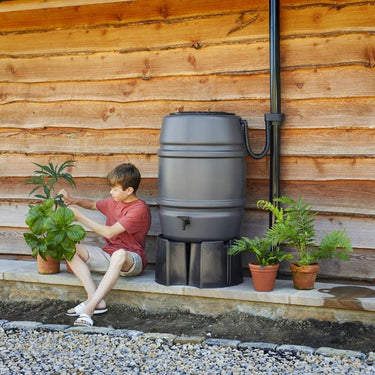 Harcostar 168 Litre Grey Water Butt Kit in situ | EvenGreener