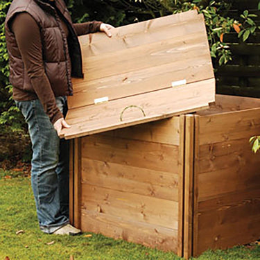Lid for 480 Litre Modular Compost Bin in situ