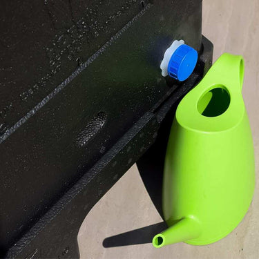 Plinth for HotBin Mini 100 Litre Compost Bin in situ