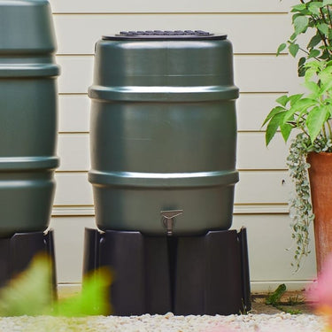 Harcostar 114 Litre Water Butt Kit in situ | EvenGreener