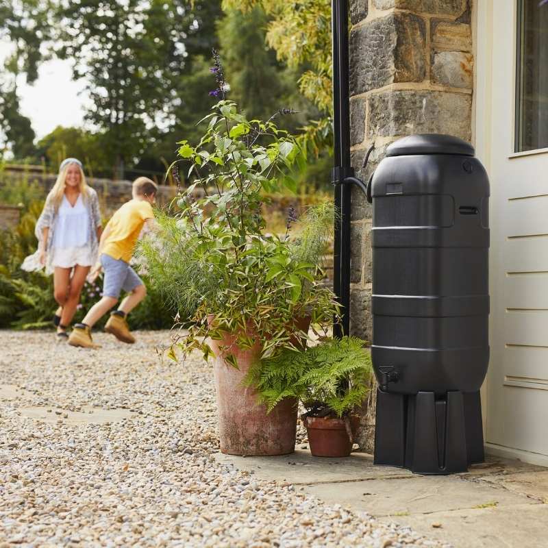 Small Rainsaver Mini Rainsaver 100L Litre Green Water Butt Double Kit | EvenGreener