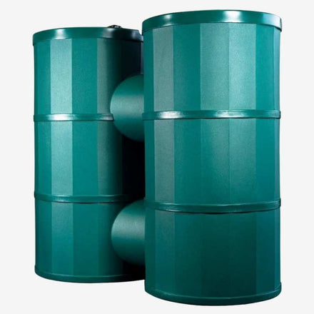 Polytank Doublo 1200 Litre Green Rain Harvesting Tank studio shot