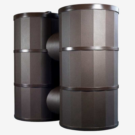 Polytank Doublo 1200 Litre Oak Rain Harvesting Tank studio shot