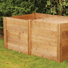 Wooden 480 Litre Compost Bin Extension Module | In Situ Shot
