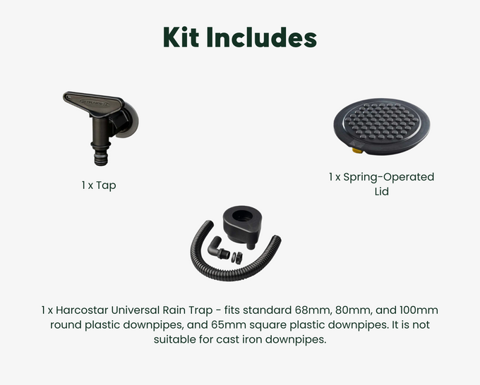 Harcostar 350 Litre Magnum Water Butt Kit